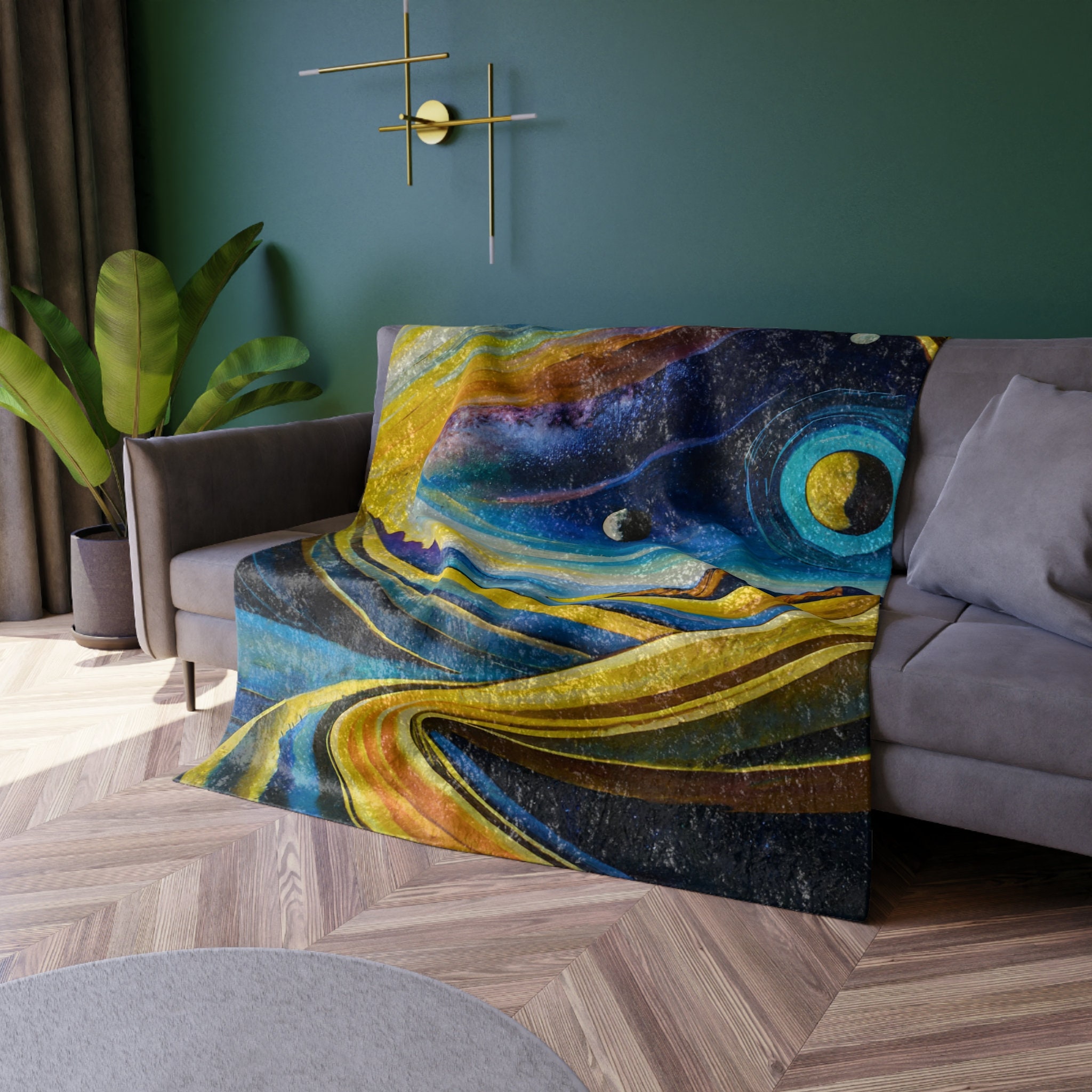 Light blue velvet blanket sale