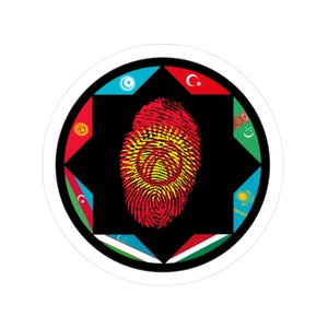 Turan States Kyrgyzstan Kiss-Cut Vinyl Decals, Turan States Vinyl Kyrgyzstan Stickers, Turan Devletleri Kyrgyzstan Vinil etiket