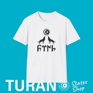 Bozkurt Wolf Göktürk Wolf Design Shirt, Turan Göktürk Türk t-shirt, Türk devletleri, Turan birligi, Bozkurt Fashion, Ay yildiz kurt