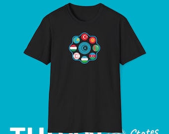 Turan, Turkic States Shirt, Turan Fashion, Turkish States t-shirt, Turan Devletleri, Turan Birligi, turkic nations, turkic world shirt