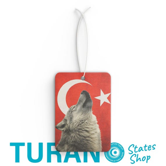 Turkish Wolf Car Air Freshener - Aromatic Scented Tag for Home, Auto, Gift, Décor, Unique Car Decor, Bozkurt Autoduft, Wolf Design