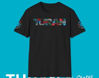 Turan, Turkic States Flag Shirt, Turan Flags, Turkish flags font t-shirt, Turan Devletleri, Turan Birligi, Turkish nations flag shirt