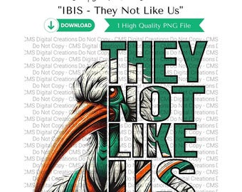 Fierce Ibis | Ibis Bird | Wildlife Art | Bird Clipart | Hurricanes Mascot png | Sublimation Bird | Bird Mascot | Ibis Mascot | Not Like Us
