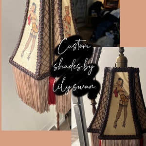 Custom ‘tattooed’ lampshade consultation