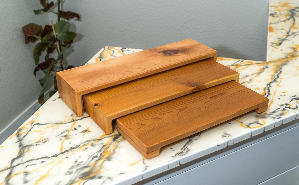 Rustic Chic Wooden Nested Risers - Display Stand, Jewelry Risers ...
