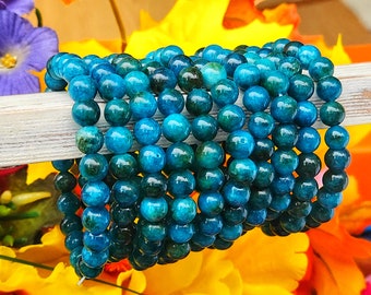 Blue Apatite Crystal Bracelet