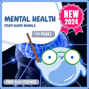 Mental Health Disorder Bundle Nursing Notes Study Guide, Psychologist, psychiatric Nursing Mental Health Nursing Study Bundle, Psychiatric
