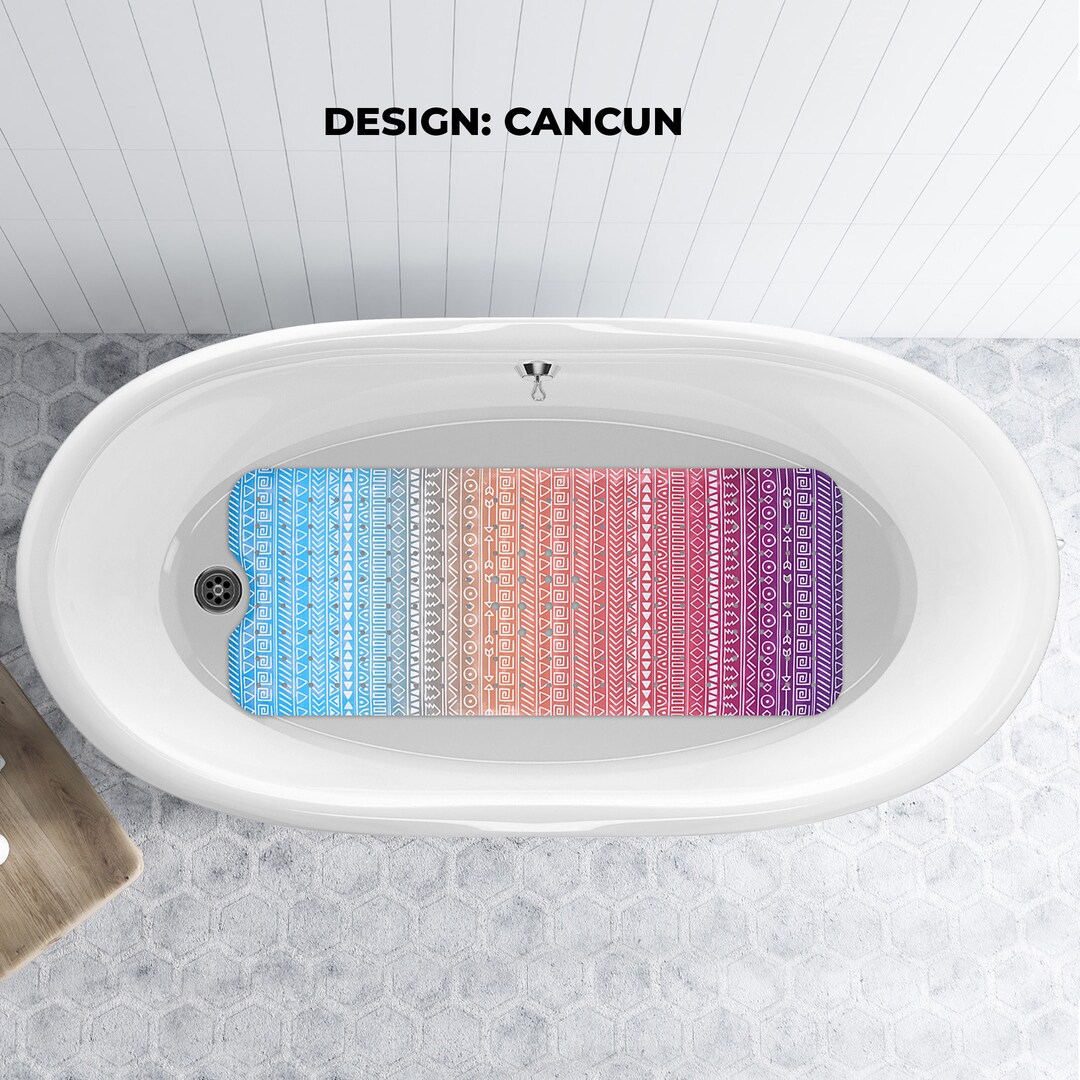 Nonslip Decorative Bath Mat Extra Long Bathtub Mats Shower Mat Ideal