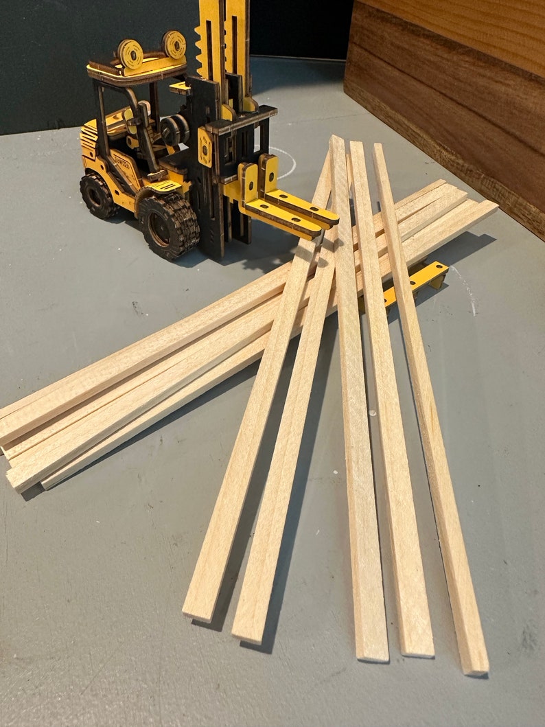 112 Scale 2x4x8 Stud Framing for Doll House and More Clear Pine 13