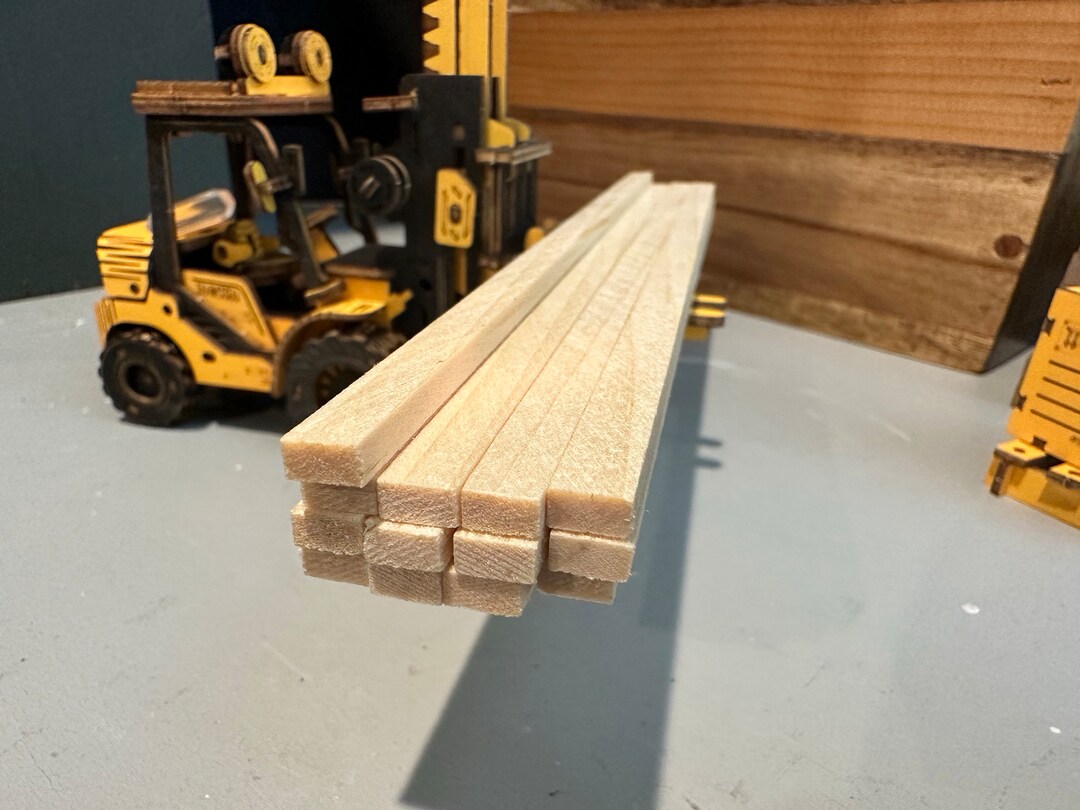 112 Scale 2x4x8 Stud Framing for Doll House and More Clear Pine 13