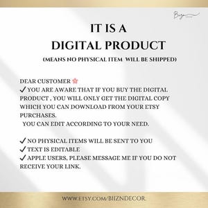 May include: A digital product announcement with the text "IT IS A DIGITAL PRODUCT" and additional details about the product. The text also states that no physical item will be shipped. The bottom of the image includes a website address.
