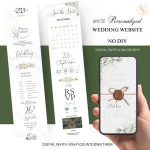 Website voor moslimhuwelijksuitnodigingen met online RSVP - Moeiteloze planning van vieringen, webuitnodiging huwelijksprogramma - gepersonaliseerd