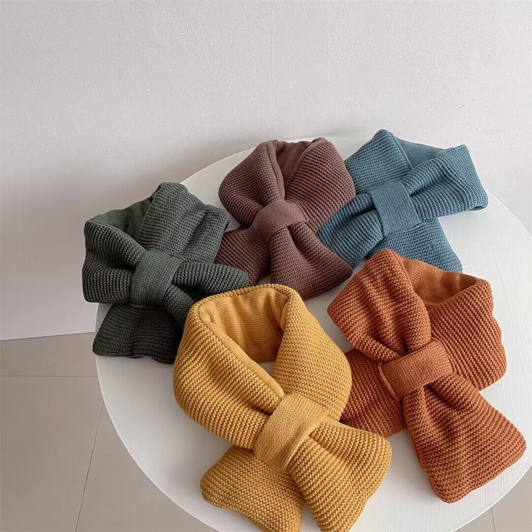 Chunky Short Winter Scarf for Women Winter Warm Scarfs Thick Scarves