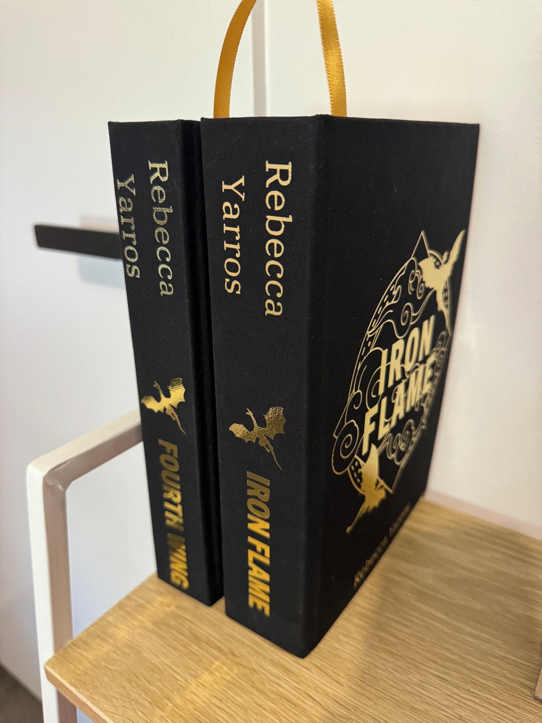 Fourth Wing & Iron Flame Rebound Books Special Edition, Handmade, Foil Cover, Rebecca Yarros Etsy