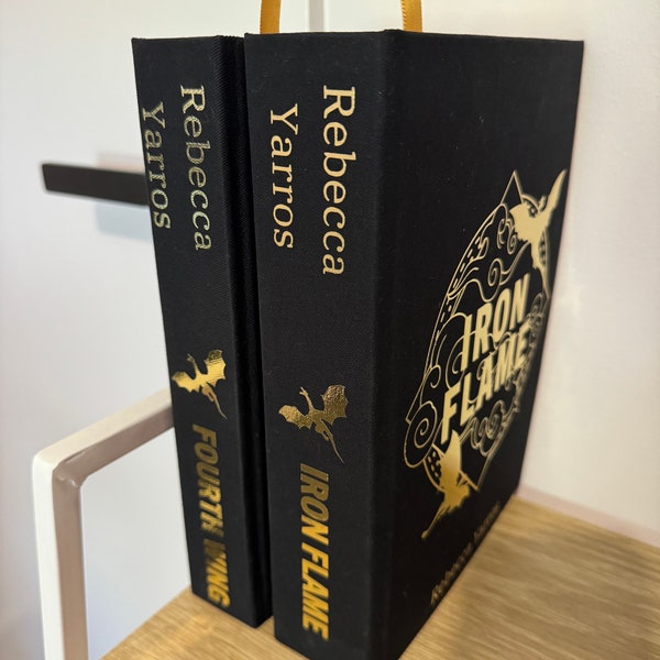 Fourth Wing & Iron Flame Rebound Books | Special Edition, Handmade, Foil Cover, Rebecca Yarros