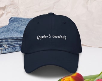 Taylor's Version Embroidered Hat, Tortured Poets Embroidered Hat, Swiftie Hat, Taylor, Custom Hat Embroidery, Gift For Fan