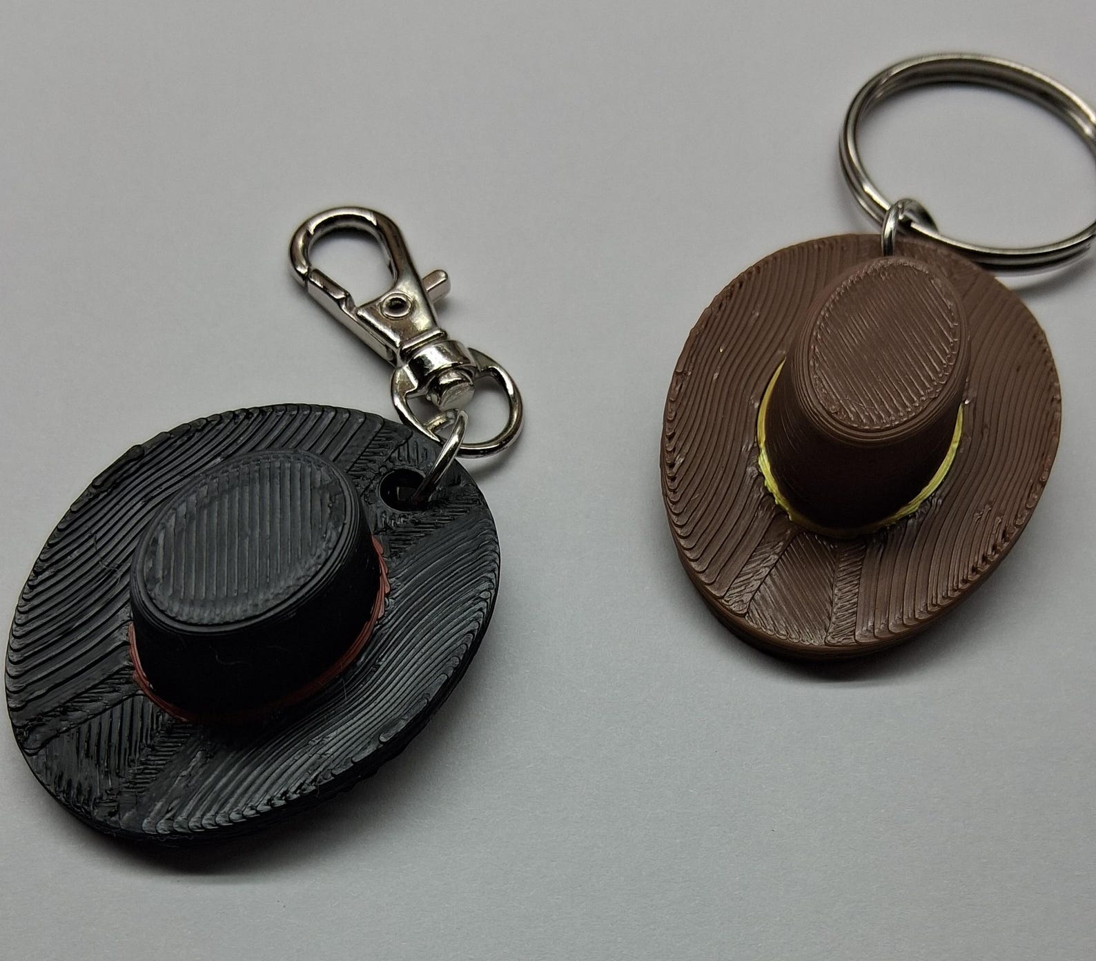 3D Printed Cowboy Hat Keychains - Etsy