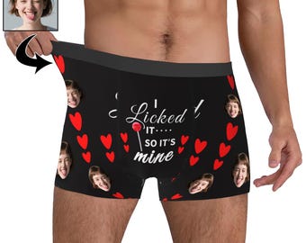 Spersonalizowane bokserki dla męża, prezenty na walentynki, spersonalizowane bokserki dla mężczyzn, prezenty świąteczne, dla chłopaka, męża