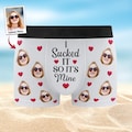 Personalized Boxers for Husband, Valentine Day Gifts, Custom Face Boxers for Men, I Licked It So It's Mine, For Boyfriend, Husband