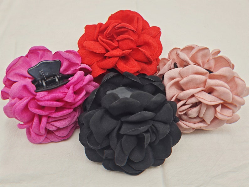 Vintage fleur pince à cheveux griffes cheveux femmes filles épingles à cheveux accessoires pour cheveux pour femmes femmes épingles à cheveux fleurs pinces bohême pinces à cheveux image 5