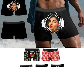 Personalizowane bokserki dla męża, prezenty na Boże Narodzenie i Walentynki, spersonalizowane bokserki dla mężczyzn, dla chłopaka i męża, popularny prezent rocznicowy