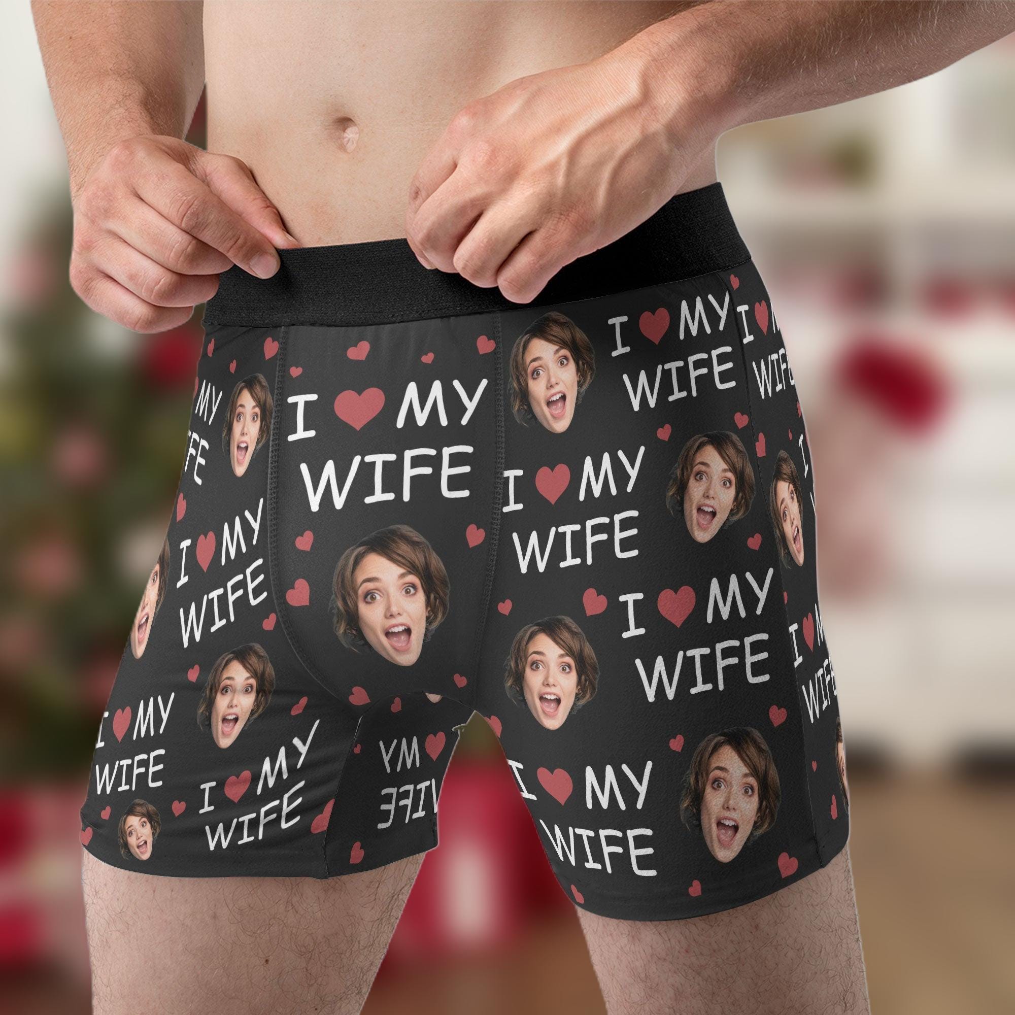 Custom Photo Boxer Briefs For Men - Personalized With Face, Funny Gift For Husband/Boyfriend - View #10