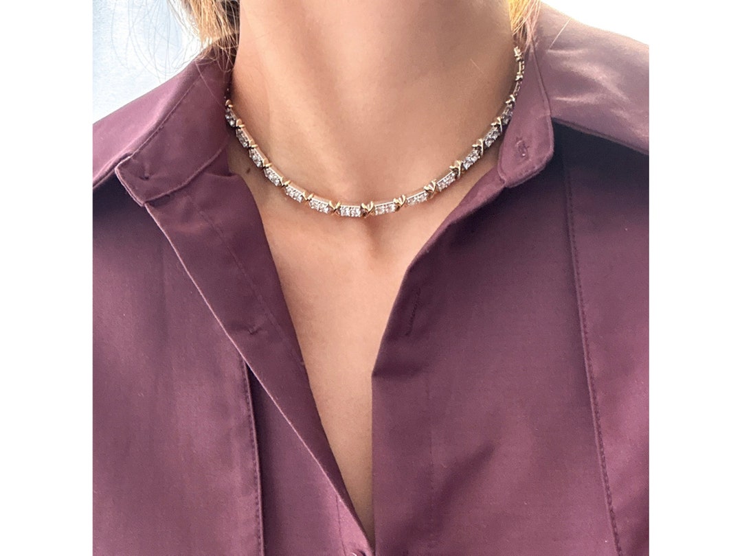 Tiffany and Co Jewelry Chocker Gemma Owen Sterling Silver Gift for Her