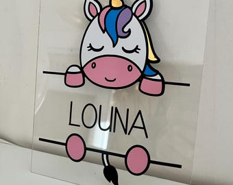 Personalized Name Door Sign | Baby Door Plaque | Personalized Nursery Decor | Original Baby Gift