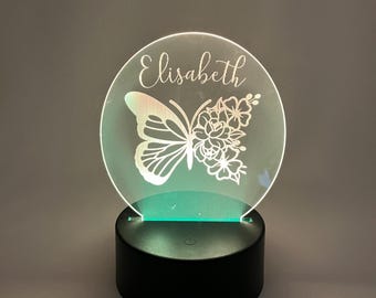 Engraved night light