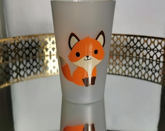 Personalized fox cup with name | Children's birthday party favor | Christening/newborn cup | Personalized children's reusable cup