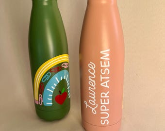Personalized teacher water bottle