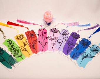 "Florals" bookmark