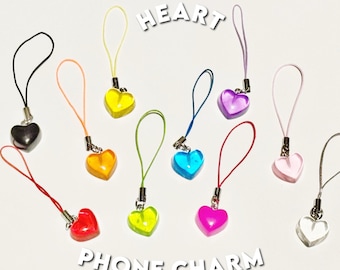 Heart Phone Charm | Phone Accessory | Cute Charm for Phone | Phone Decor | Gift for Her | Mobile Charm
