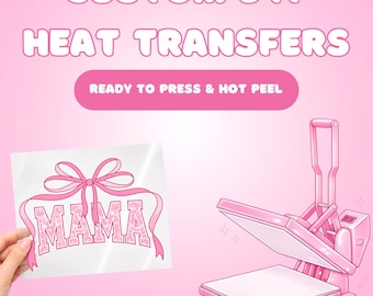 Benutzerdefinierte DTF Transfer | Bereit zum Bügeln von Heat Transfer | Vollfarbige Hot Peel Transfer | Individuell angefertigtes Shirt | Keine Mindestbestellmenge