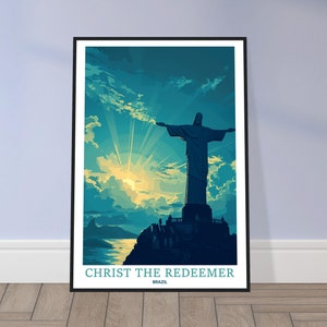 Eternal Embrace: Christ the Redeemer, Christ The Redeemer Poster, Brazil Poster, Christ The Redeemer Print, Wall Art, 7 Wonders of the World