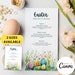 Easter Brunch Menu Card Template, Easter Egg Hunt Menu Letter, Lent ...