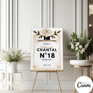 Chanel Welcome Sign Etsy