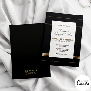 Designer Invitation Template Design, Luxury High End Perfume No 5 Invite for Sweet 16 Birthday, Editable Digital Save the Date, CHANTAL 032