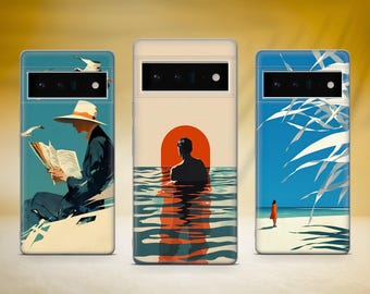 Summer Aesthetic Phone Case Minimalistic Cover Fit for Google Pixel 10 Pro XL 9A 9 Pro 8A 8 Pro 8 7A 7 Pro 6 6A 3A 4XL 5 OnePlus 13 12R