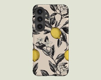 Lemons Phone Case Aesthetic Phone Cover Fit For Samsung Galaxy S25 S24 Ultra S23 FE S23 Plus S22 Ultra S20 FE Note 20 A56 A16