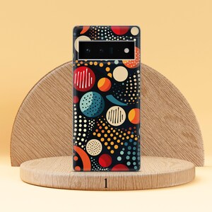 Coque de téléphone à pois abstraite, housse de téléphone adaptée pour Google Pixel 10 Pro XL 9A 9 Pro 8A 8 Pro 8 7A 7 Pro 6 6A 3A 4XL 5 OnePlus 13 12R Design 1