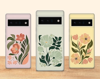 Simpatica custodia minimalista per telefono con motivo floreale, adatta a Google Pixel 10 Pro XL 9A 9 Pro 8A 8 Pro 8 7A 7 Pro 6 6A 3A 4XL 5 OnePlus 13 12R