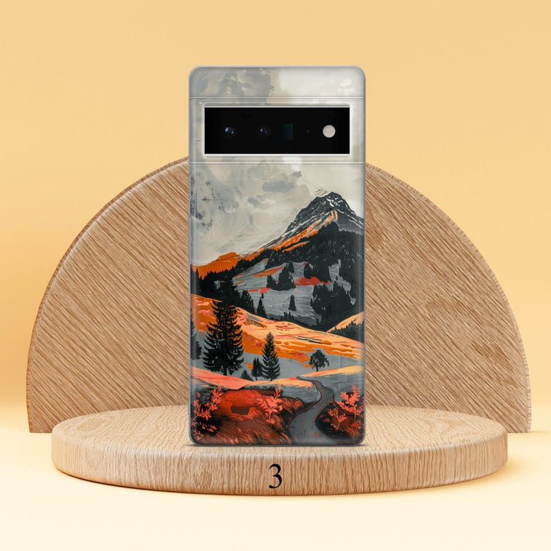 Mountain Phone Case Minimalist Phone Cover Fit for Google Pixel 10 Pro XL 9A 9 Pro 8A 8 Pro 8 7A 7 Pro 6 6A 3A 4XL 5 OnePlus 13 12R Design 3
