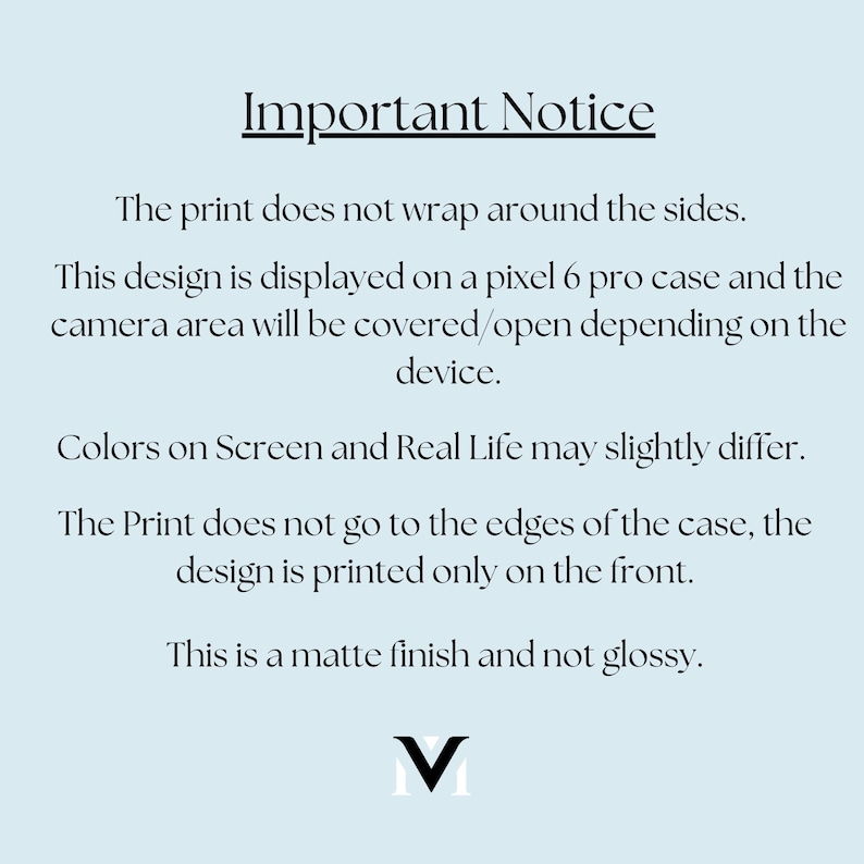 The image does not wrap around the sides.