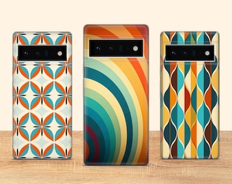 Vintage Retro Phone Case 70s Aesthetic Phone Cover Fit for Google Pixel 10 Pro XL 9A 9 Pro 8A 8 Pro 8 7A 7 Pro 6 6A 3A 4XL 5 OnePlus 13 12R