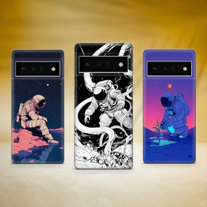 Coque de téléphone astronaute esthétique pour Google Pixel 9 Pro XL 8A 8 Pro 7A 7 Pro 7 6 6A 6 Pro 3A 3XL 4A 4XL 5 OnePlus 10