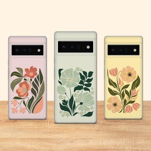 Custodia per telefono minimalista carina con fiori alla moda, adatta per Google Pixel 9 Pro XL 8A 8 Pro 7A 7 Pro 7 6 6A 6 Pro 3XL 4A 4XL 5 OnePlus 10