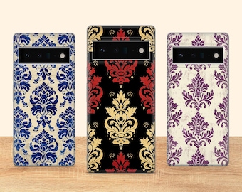 Vintage Floral Phone Case Floral Retro Phone Cover Fit for Google Pixel 10 Pro XL 9A 9 Pro 8A 8 Pro 8 7A 7 Pro 6 6A 3A 4XL 5 OnePlus 13 12R