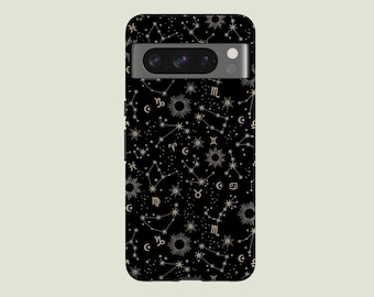 Astrology Phone Case Sun Moon Celestial Phone Cover Fit For Google Pixel 10 Pro XL 9A 9 Pro XL 8 Pro 8A 7 Pro 7A Pixel 6 Pro 6A