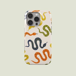 Minimalistic Snake Pattern Phone Case Snake MagSafe Phone Cover Fit for iPhone 17 Pro Max 16 Pro Max 15 14 13 Pro 12 11 Pro XS XR 8 Plus